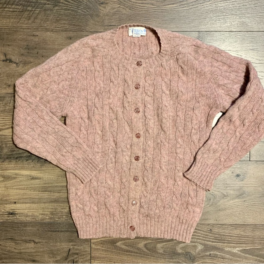 Deans of Scotland | Wool Mauve Cardigan Sz 36